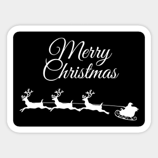 Santa's Majestic Sleigh Ride: Reindeer Wonderland Sticker